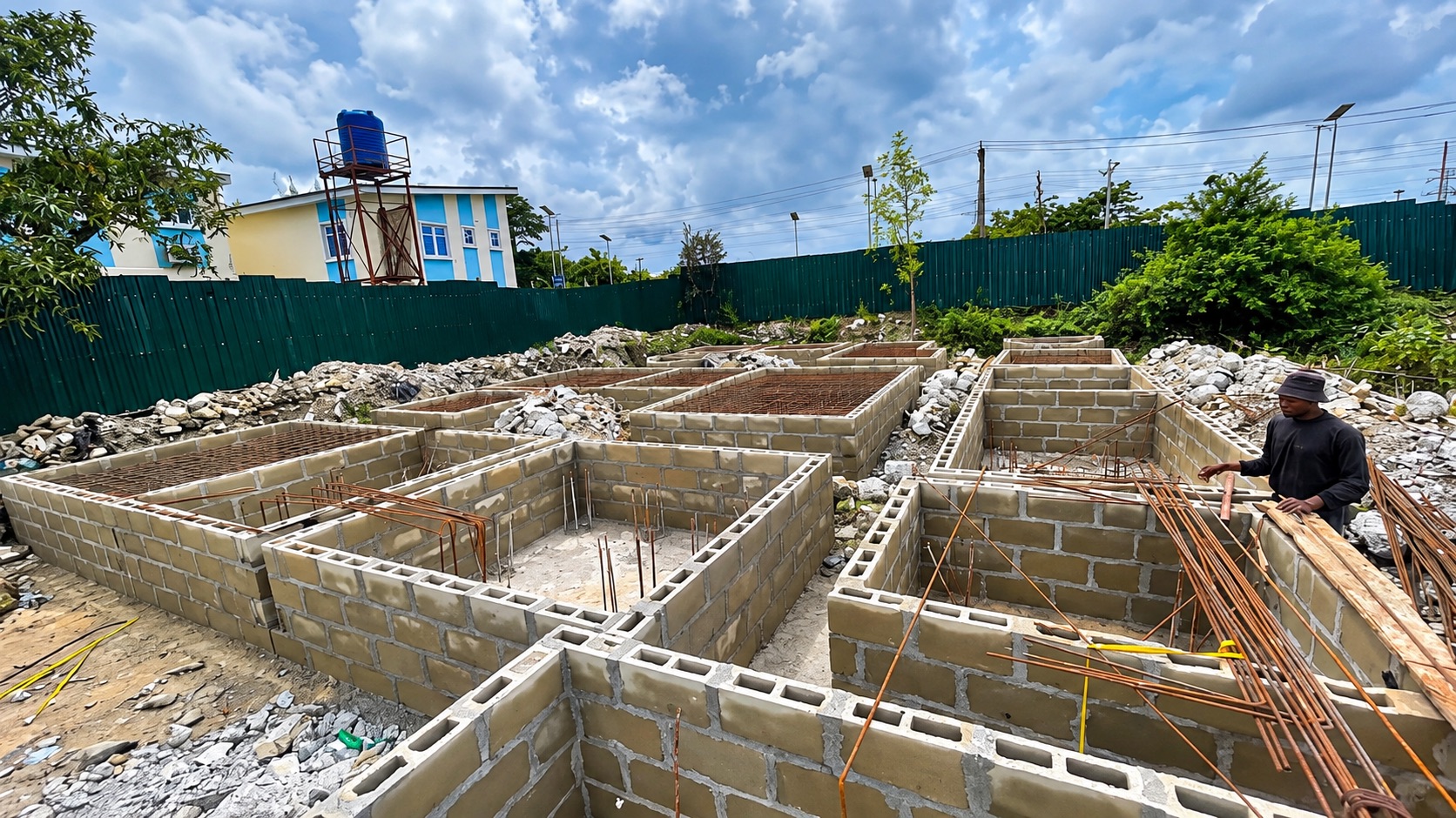 Foundation blockwork