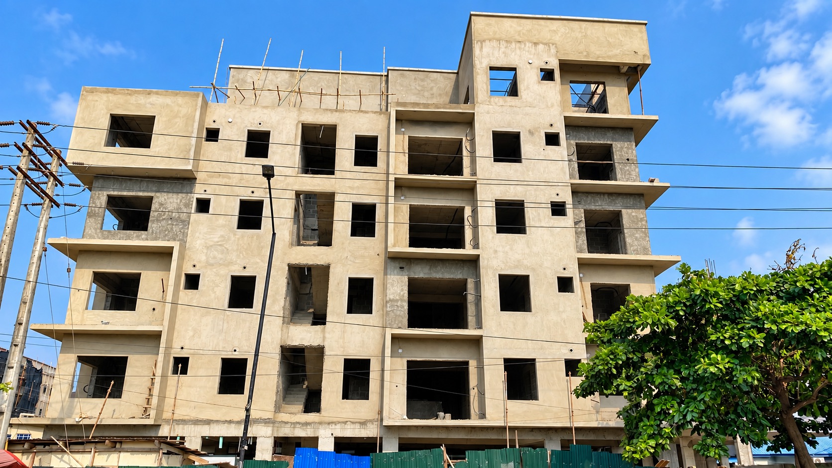 Multi-storey building under construction